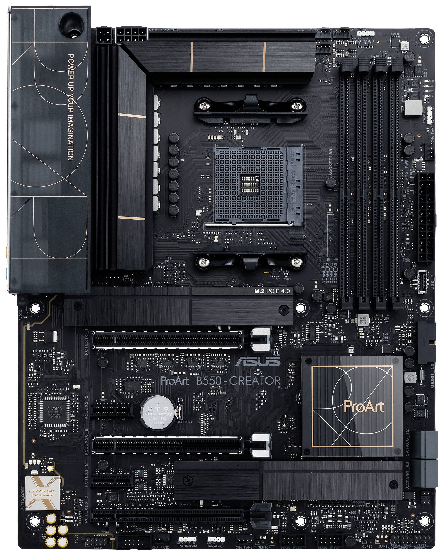 Asus ProArt B550 CREATOR Motherboard PC base AMD AM4 Form factor (details) ATX Motherboard chipset AMD® B550