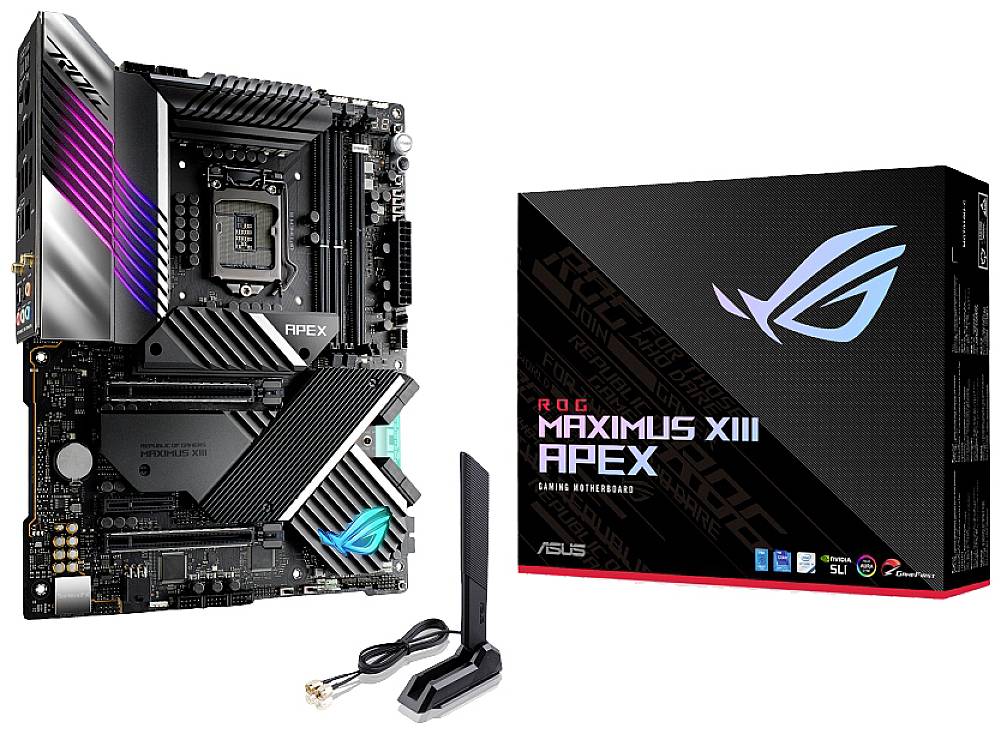 Asus ROG MAXIMUS XIII APEX Motherboard PC base Intel® 1200 Form factor (details) ATX Motherboard chipset Intel® Z590