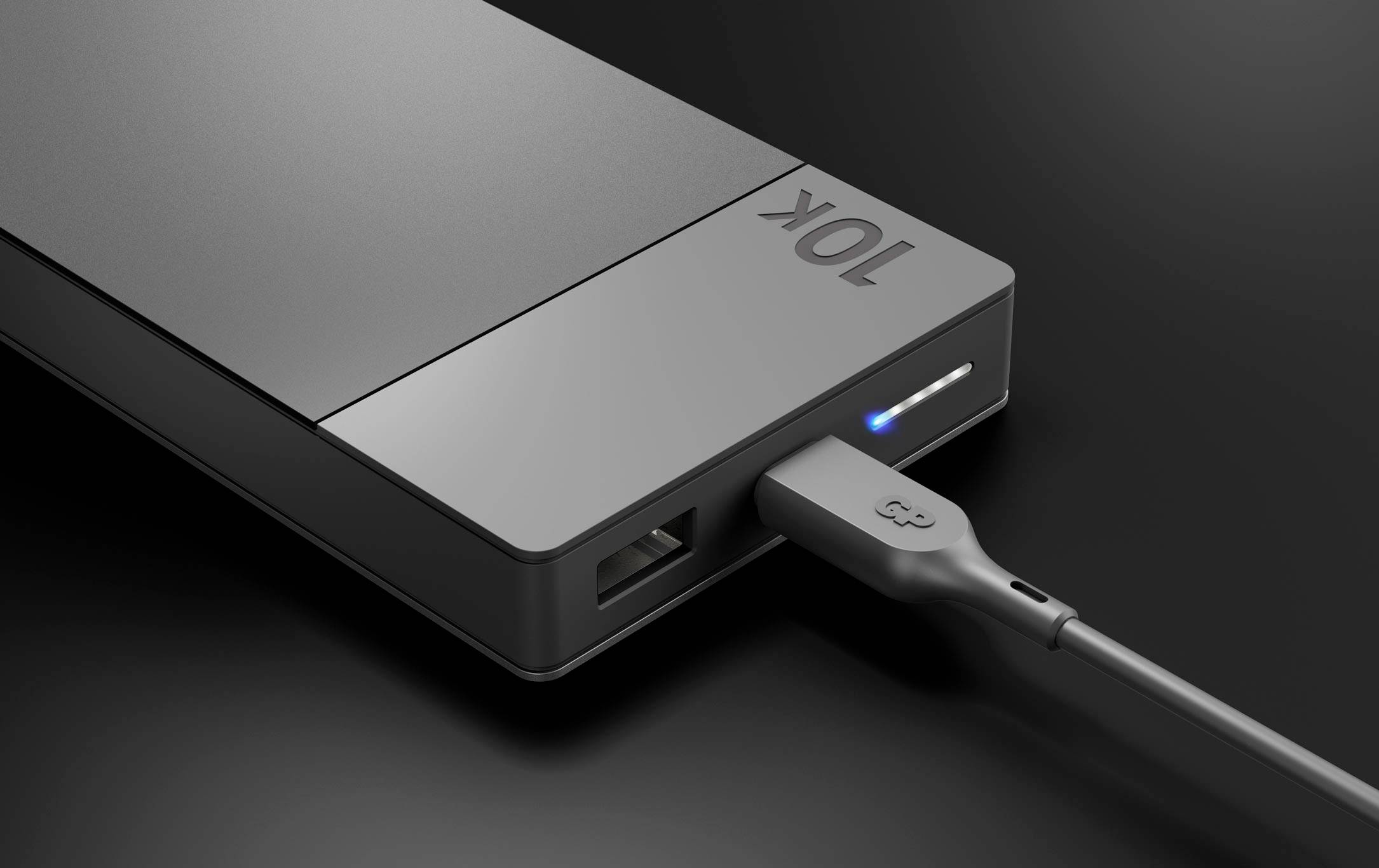 GP MP10B Power bank 10000 mAh Power Delivery Li-ion Grey