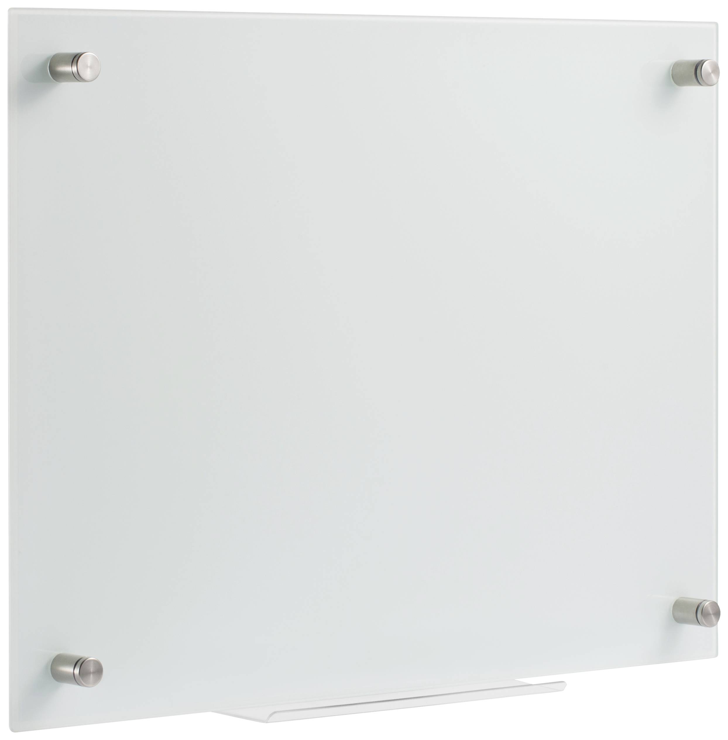 Frosted glass panel, square-shaped, with round metal fixings at the corners. It serves as a cover or decorative element.