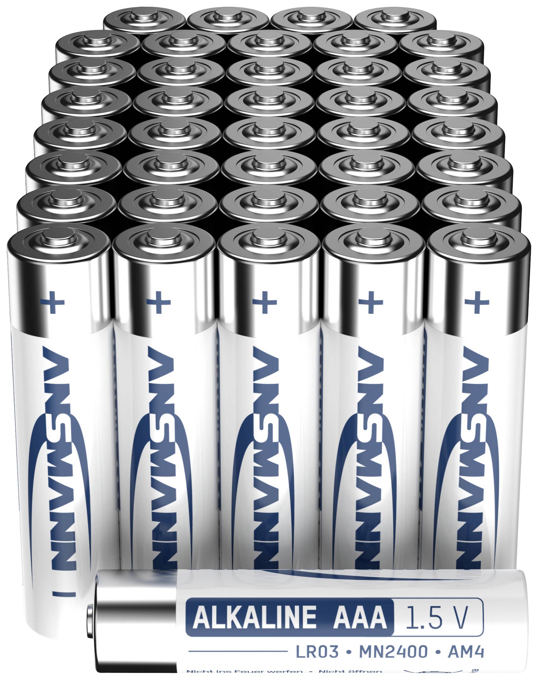Ansmann AAA battery Alkali-manganese 1.5 V 40 pc(s)