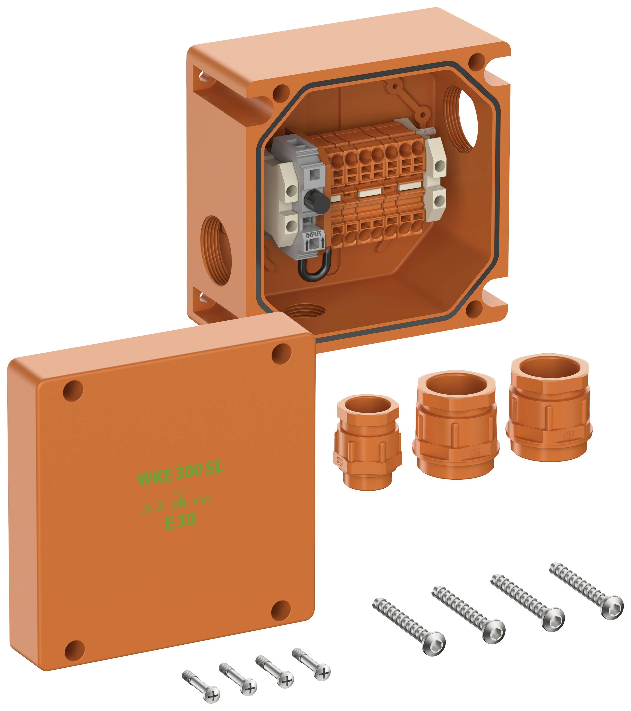 Spelsberg 86238401 Junction box (L x W x H) 160 x 110 x 160 mm Orange IP66 1 pc(s)