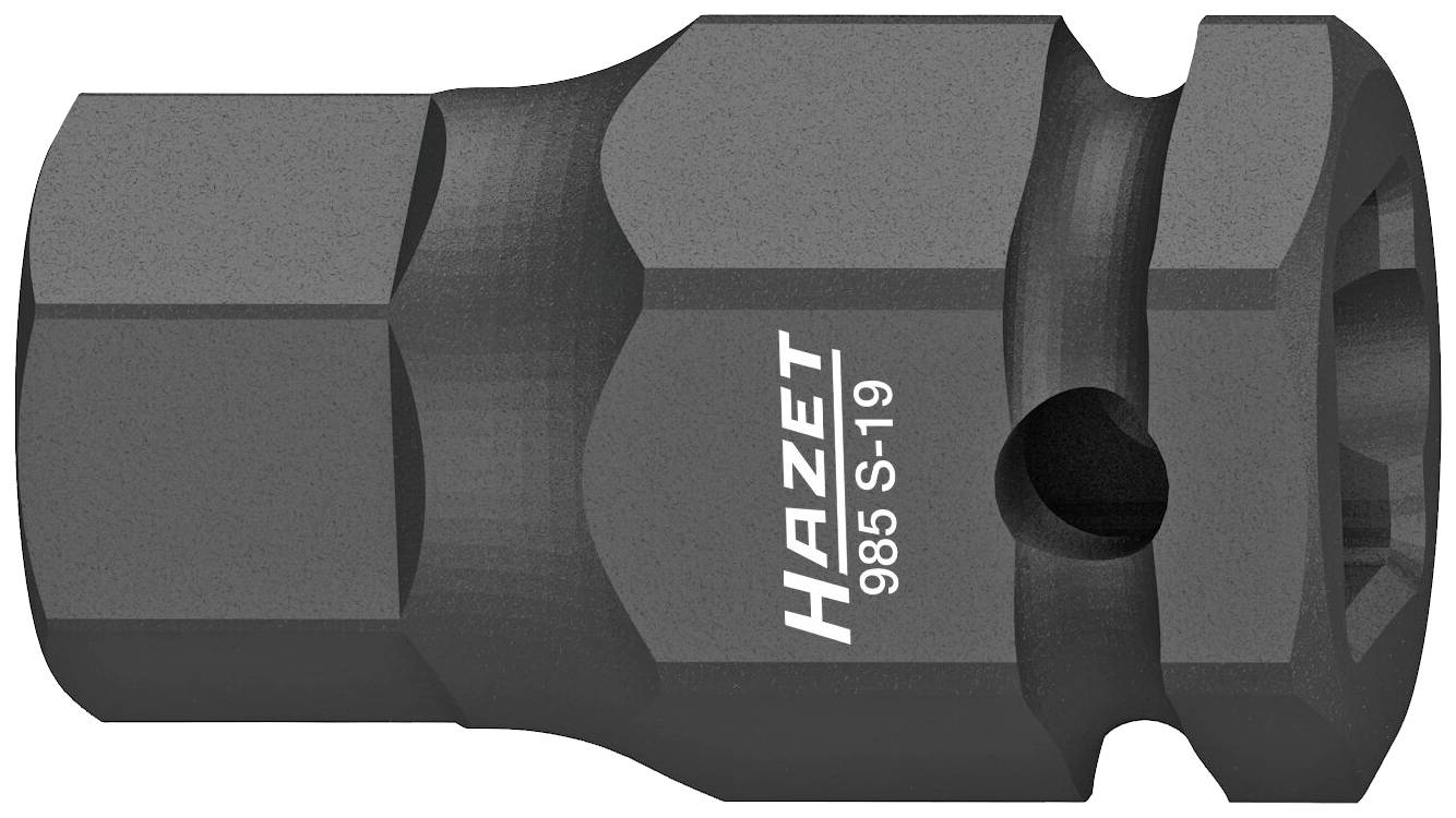 Black Hazet socket wrench with the inscription 'HAZET 985 S-19'. It is used for removing nuts or bolts.