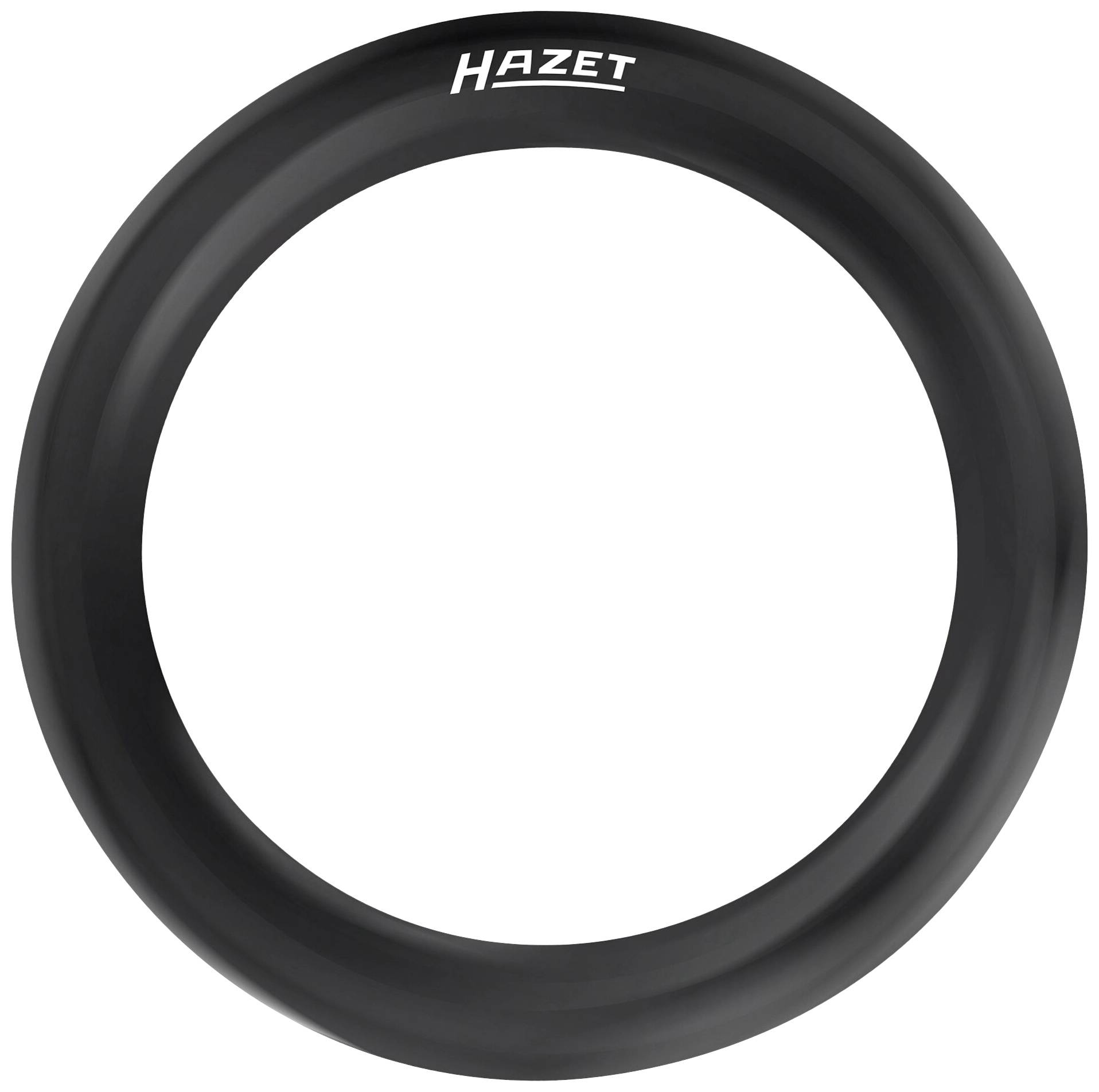 Black, ring-shaped product with the 'Hazet' logo on the outer side.Note: This translation preserves the original meaning and structure while using British English terminology.