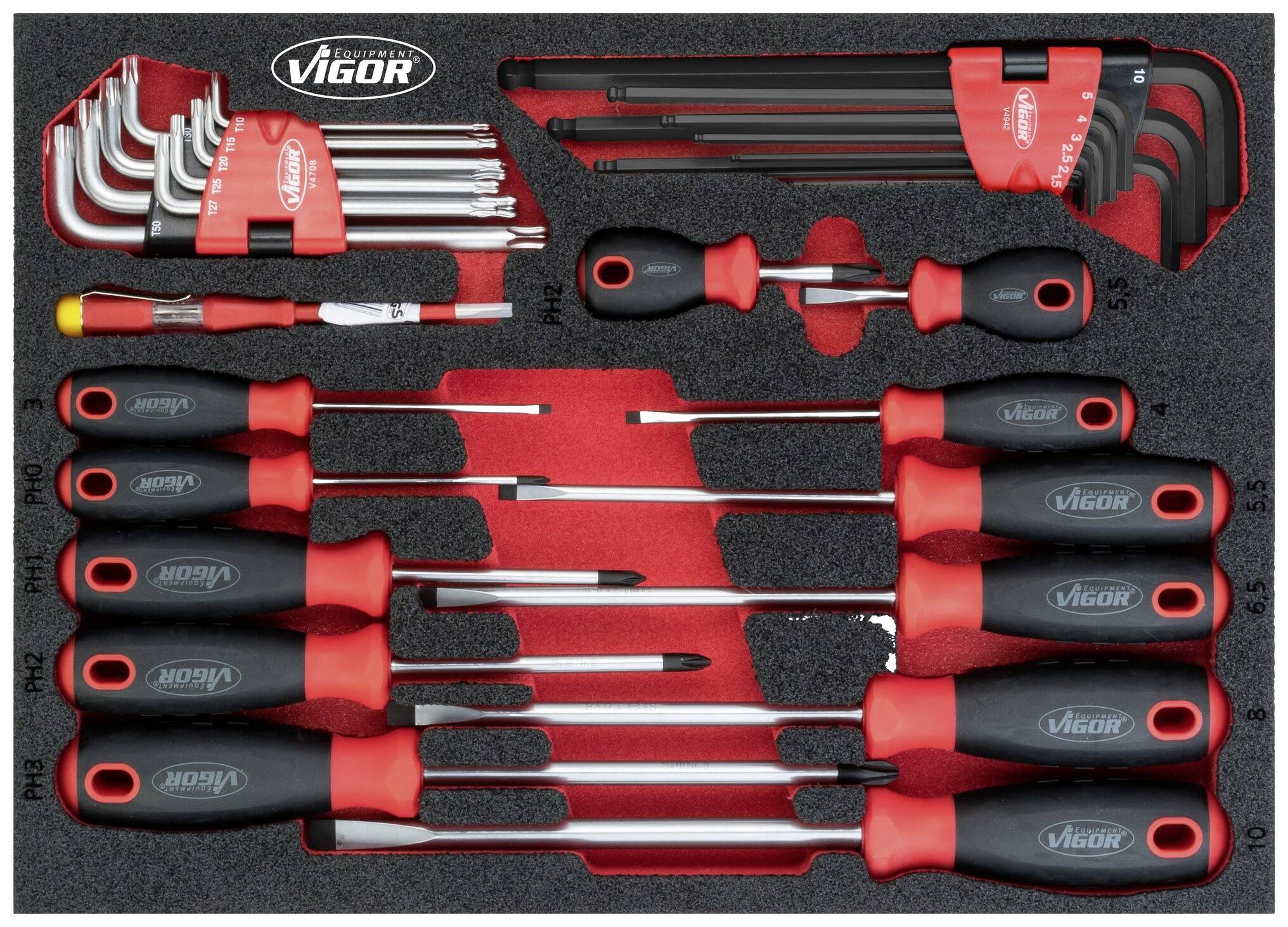 Vigor V5081 Screwdriver set
