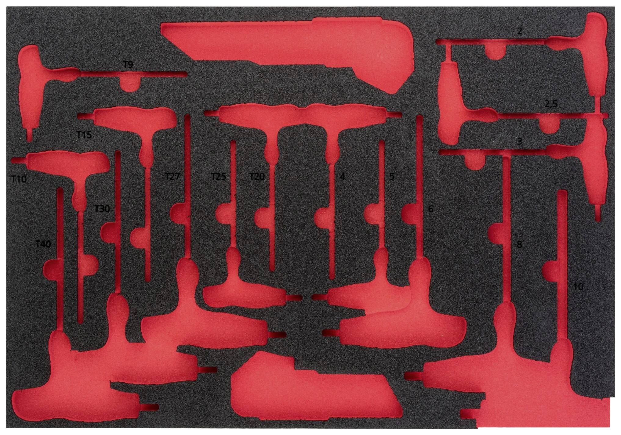 Vigor V5175-L V5175-L Foam insert (L x W) 563 mm x 393 mm