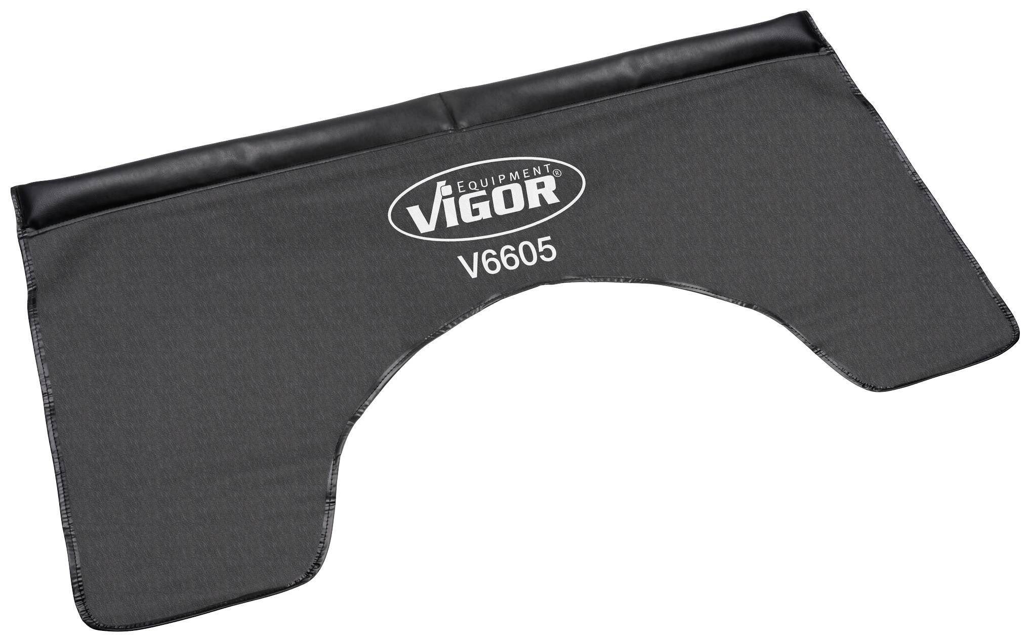Motor assembly cover 'Vigor V6605', protects vehicle surfaces during repairs. Black cover, rectangular shape with cutout.