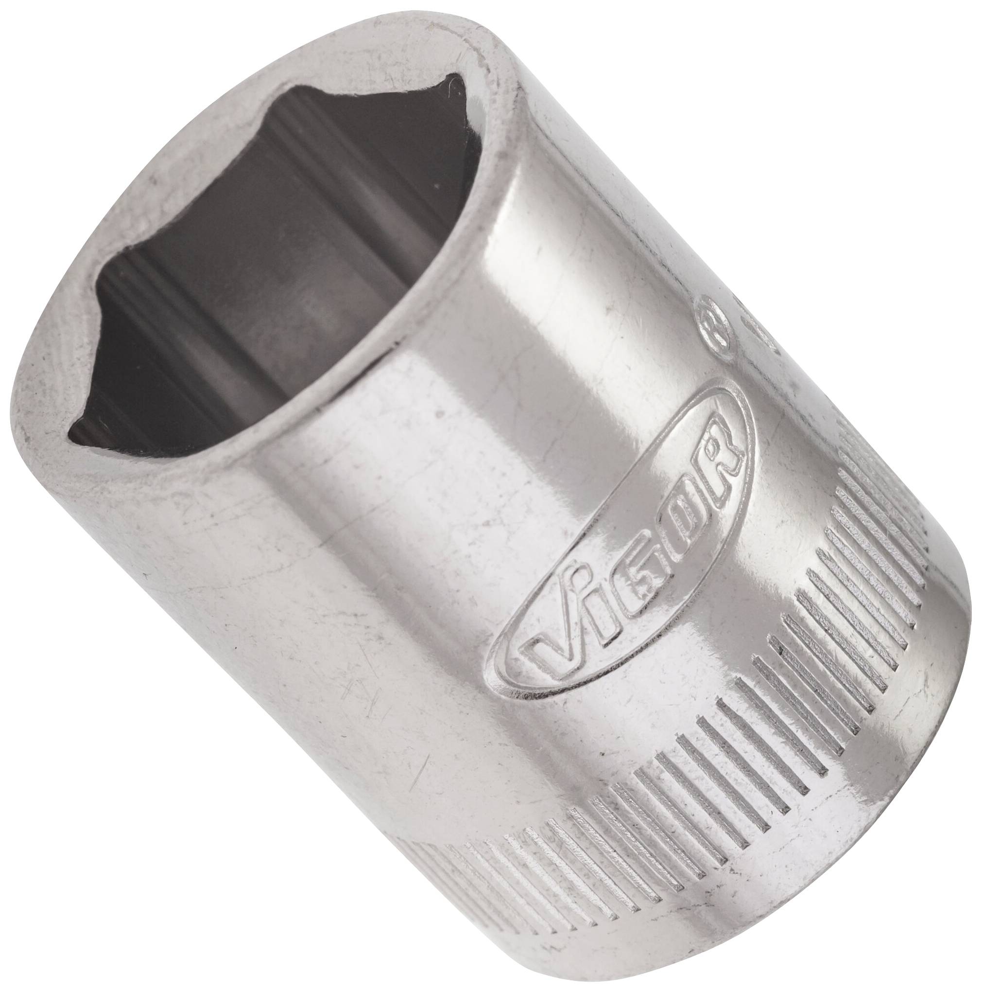 Metal knurled wing nut with the inscription 'Vigor'. Suitable for DIY screw-related work.