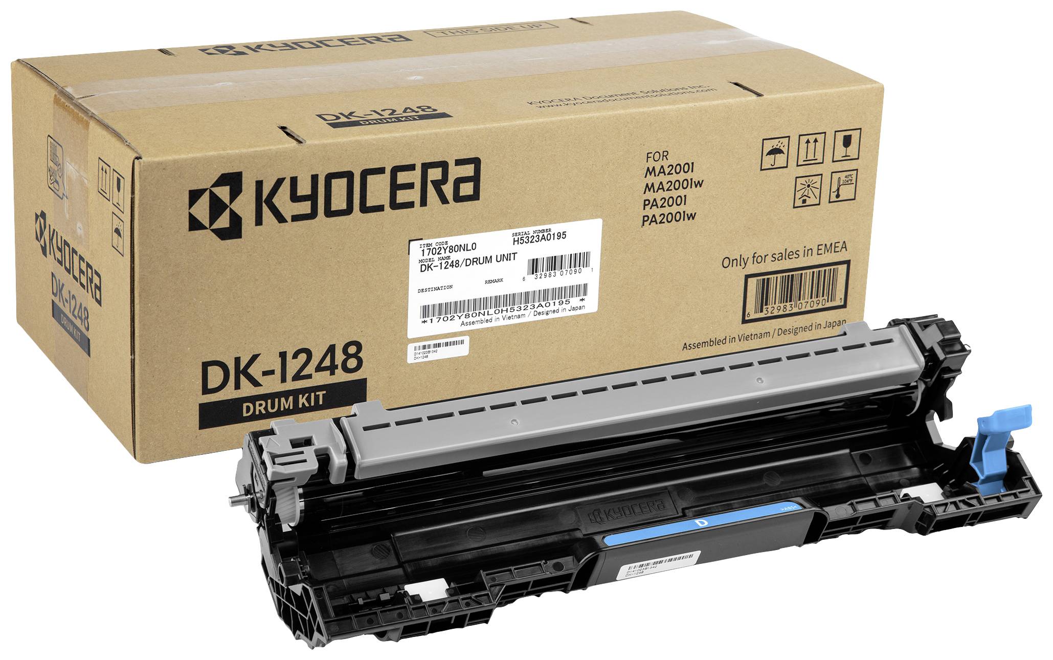 Kyocera Drum DK-1248 Original Set Black 10000 Sides 1702Y80NL0