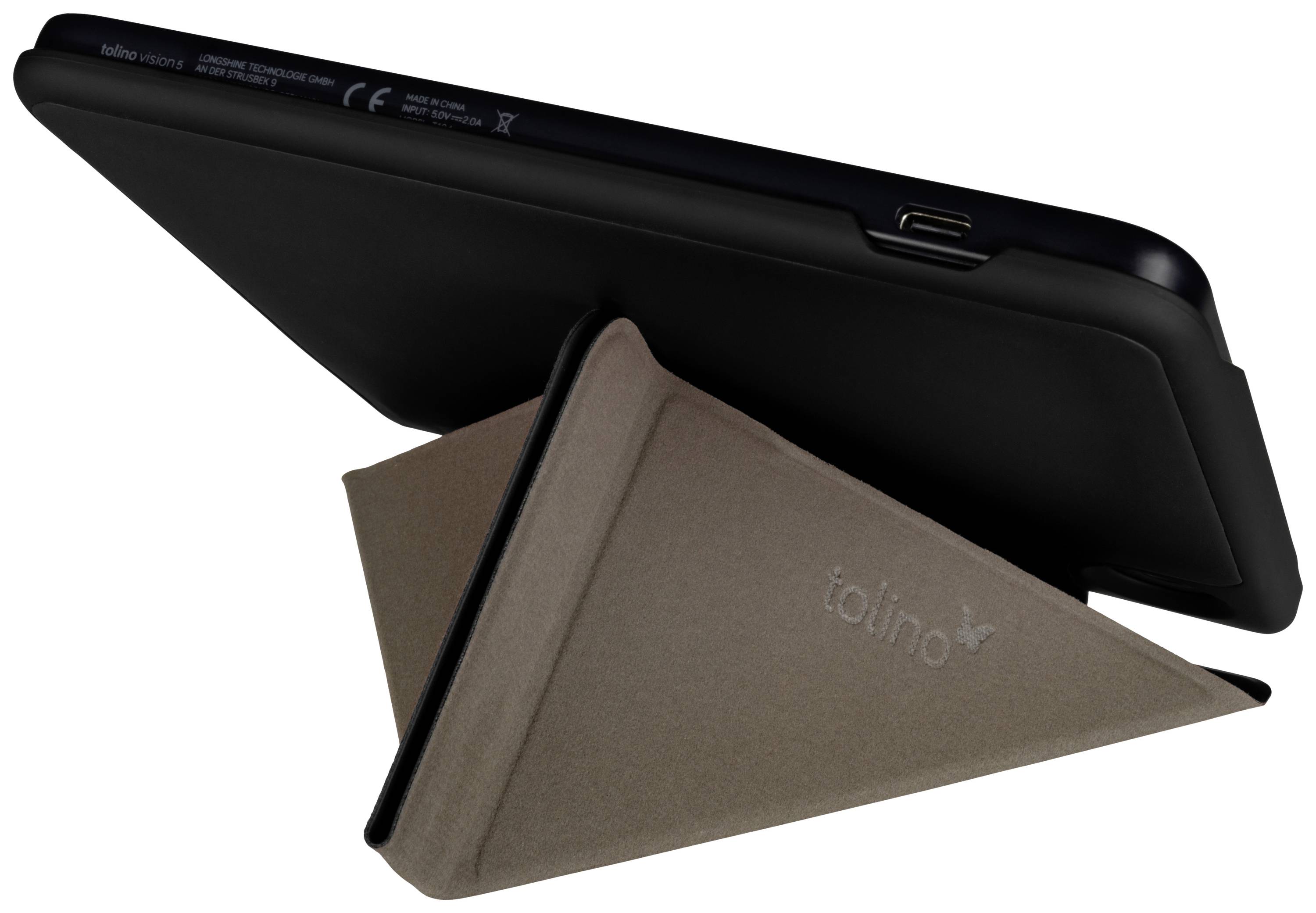 Tolino VISION 6 ORIGAMI FOLDING BAG eBook cover Suitable for: Vision 6 Suitable for display sizes of: 17,8 cm (7")