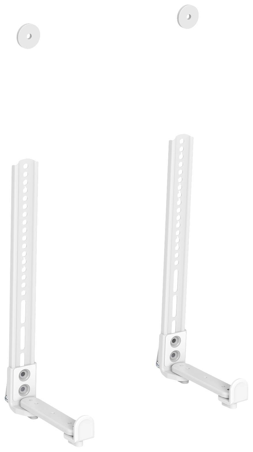 My Wall HZ 19 WL Soundbar mounting brackets Swivelling White 2 pc(s)