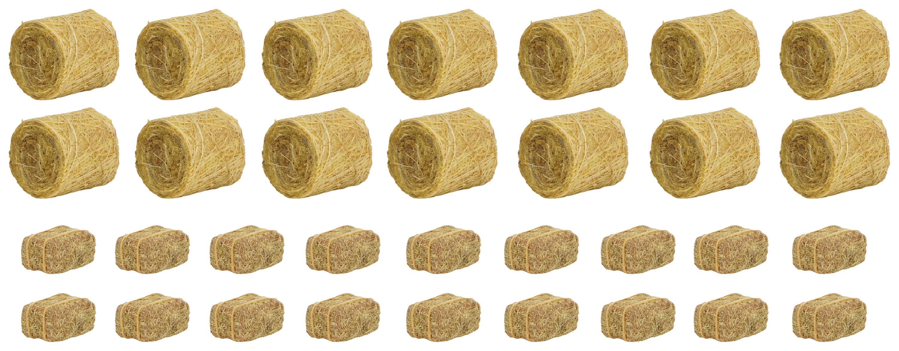 Faller 181286 14 round and 18 square hay bales Assembled