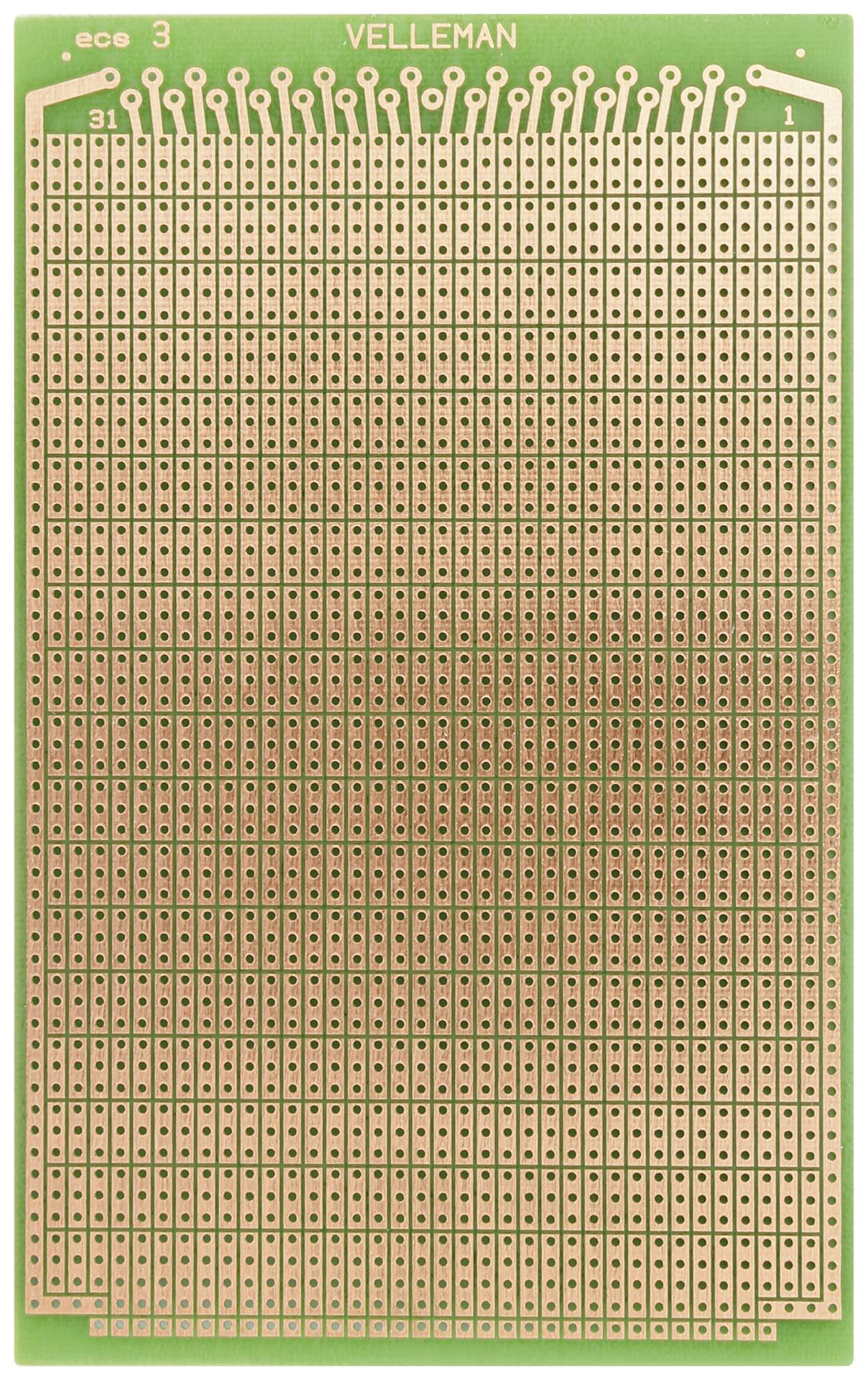 Velleman ECS3 Eurocard PCB (L x W) 160 mm x 100 mm Content 1 pc(s)