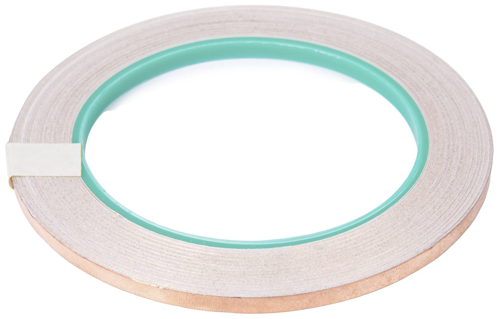 The image depicts a flat roll made of insulating material with a metal layer on its underside, likely for electrical applications.