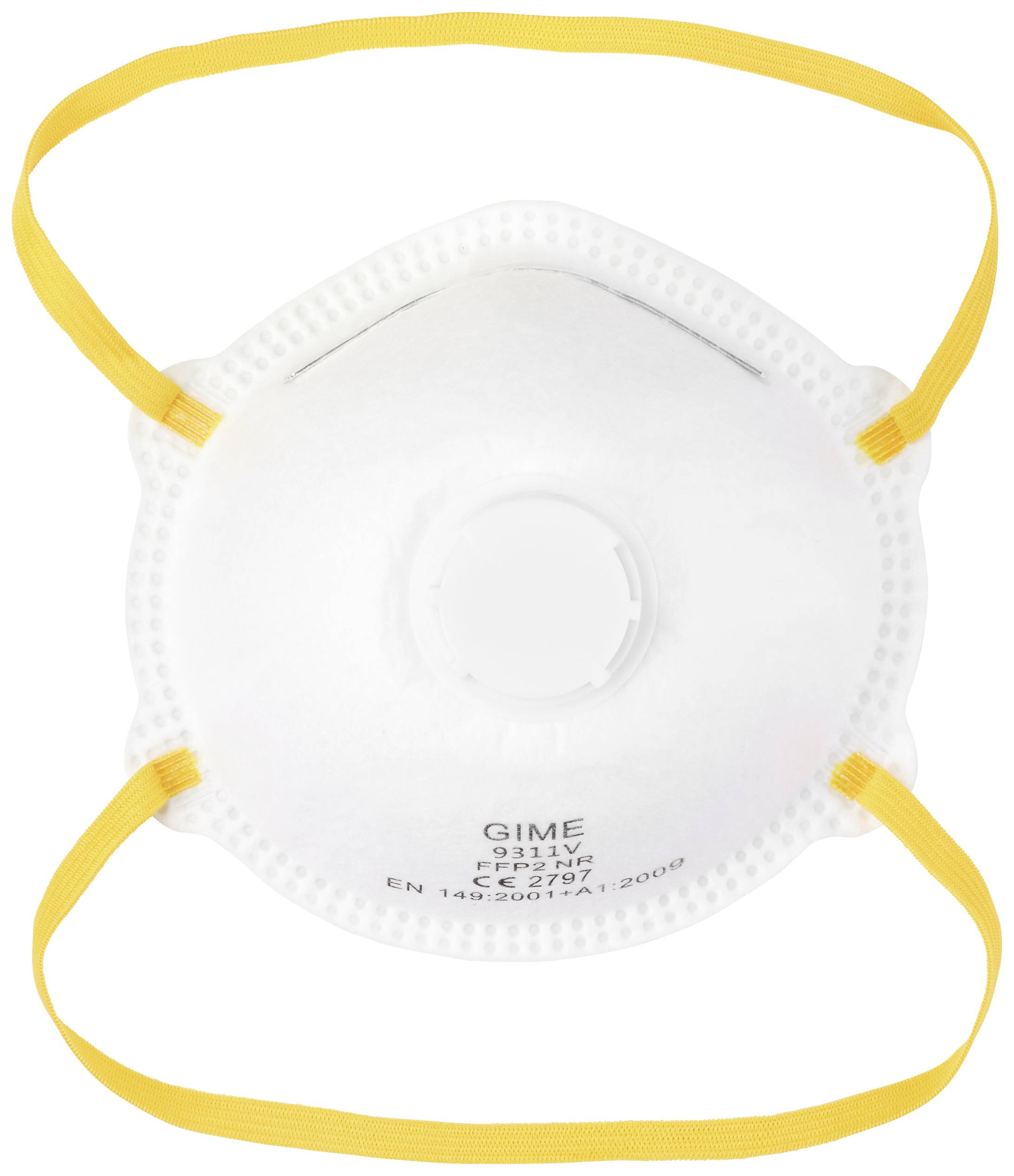 GIME 2575495 Valved dust mask FFP2 10 pc(s) EN 149:2001 + A1:2009 DIN 149:2001 + A1:2009