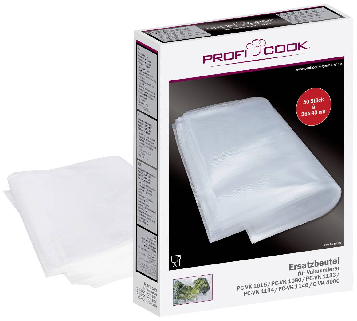 Profi Cook 8910152 50x Vacuum bag large 28x40cm