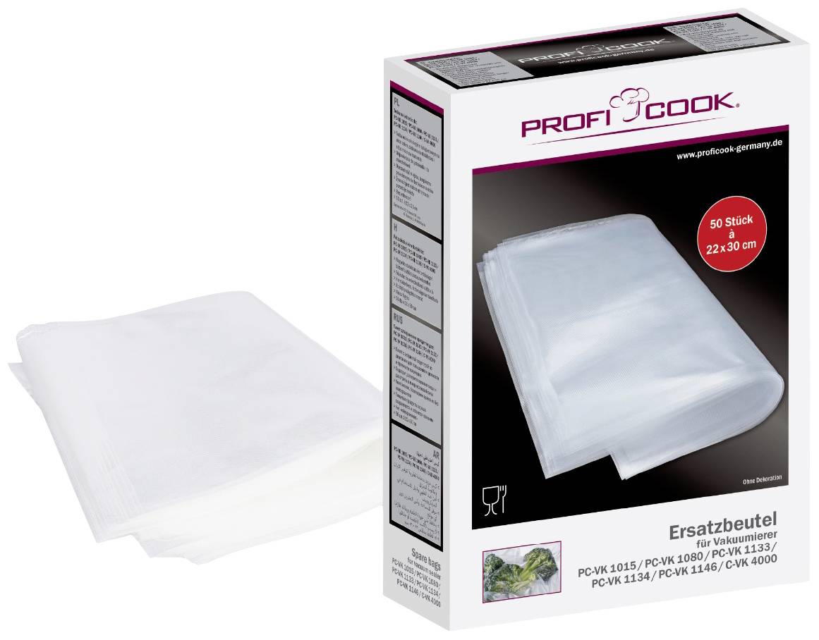 Profi Cook 8910151 50x vacuum bag small 22x30cm