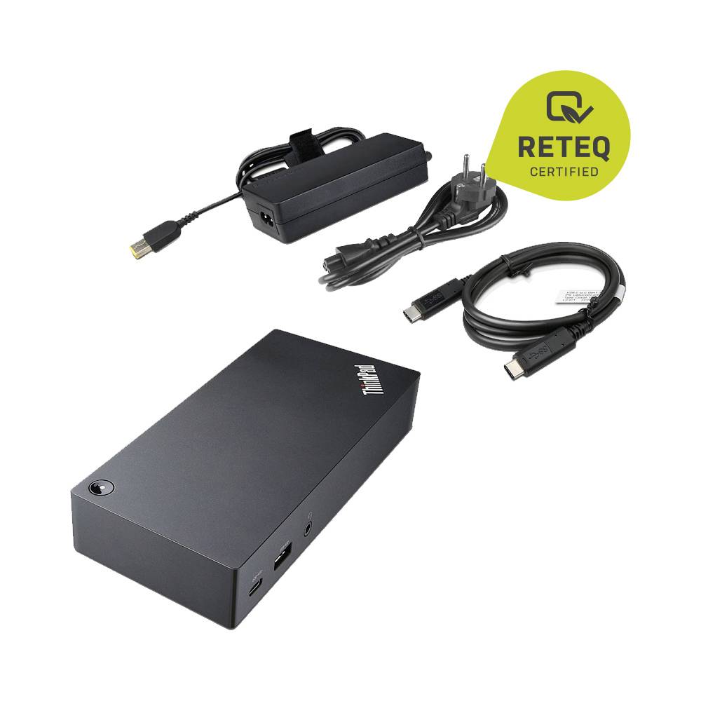 Lenovo USB-C docking station Refurbished (very good) ThinkPad USB-C Dock Compatible with: Lenovo Lenovo Thinkpad Charging function