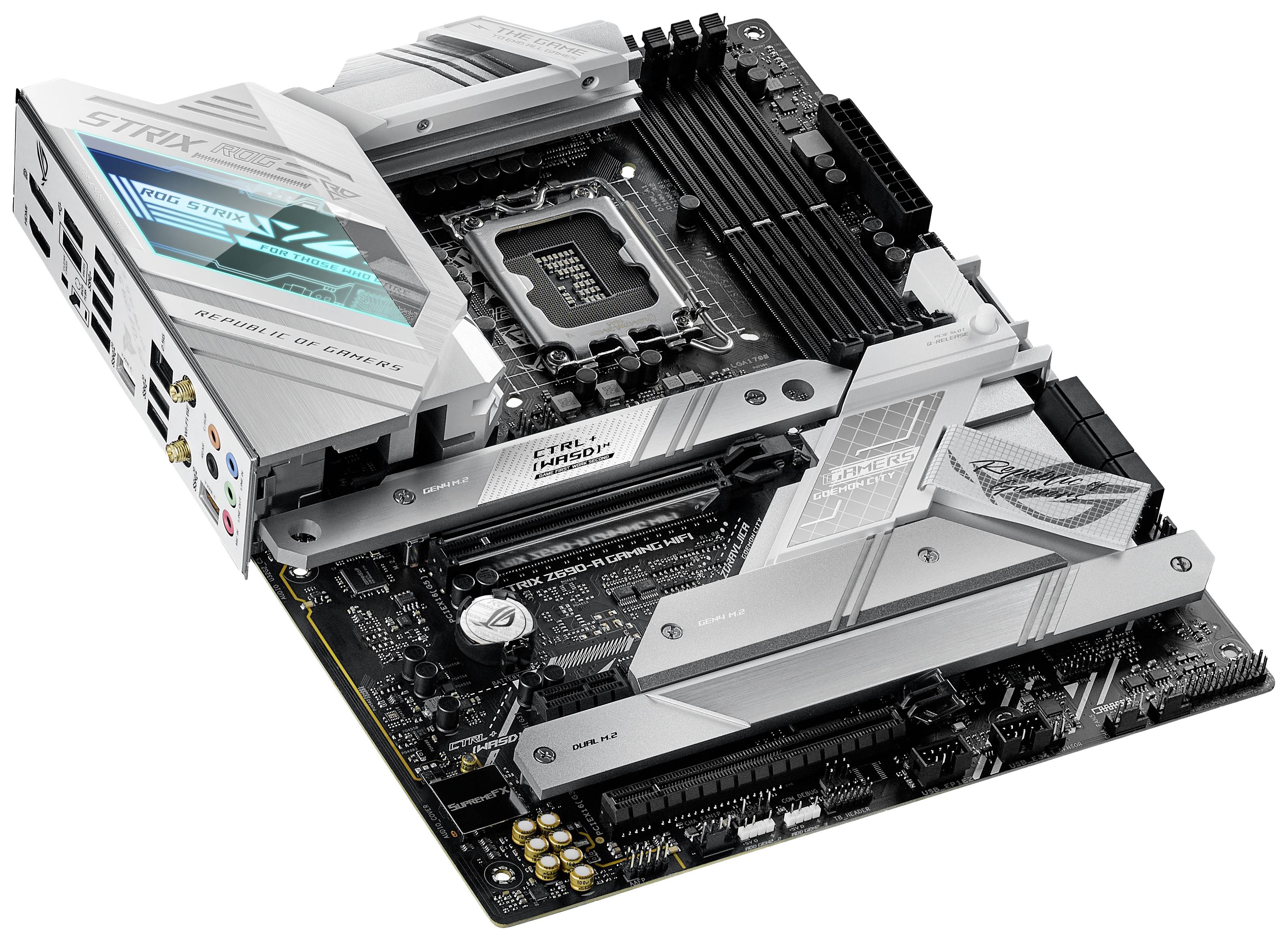 Asus ROG STRIX Z690-A GAMING WIFI Motherboard PC base Intel® 1700 Form factor (details) ATX Motherboard chipset Intel® Z690
