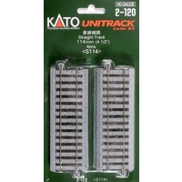 H0 Kato Unitrack 2-120 Straight track 114 mm 4 pc(s) H0 Kato Unitrack 2-120 Straight track 114 mm 4 pc(s)