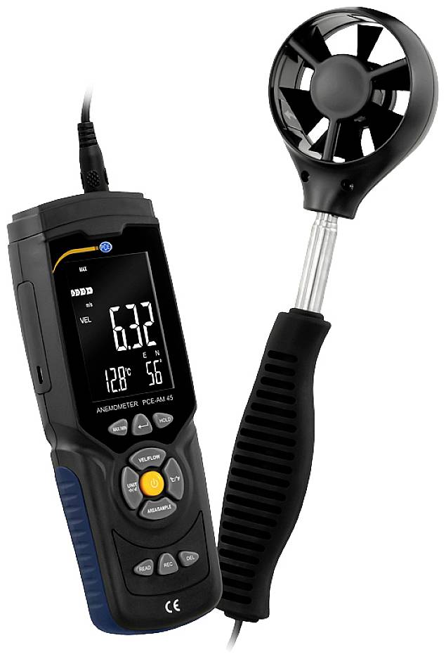 PCE Instruments PCE-AM 45 Anemometer 0.3 up to 45 m/s Thermometer