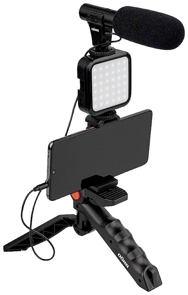 DÖRR Vlogging Kit VL-5 LED video spotlight No. of LEDs=35 Bi-colour