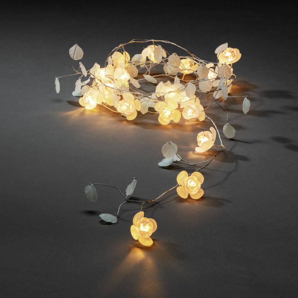 Konstsmide 3292-503 Fairy lights incl. batteries Inside battery-powered No. of bulbs 20 LED (monochrome) Warm white Illuminated