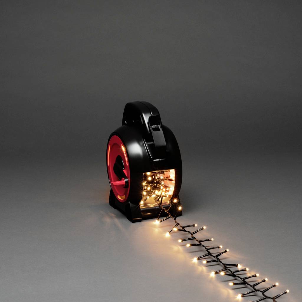 Konstsmide 3843-100 Fairy lights incl. batteries Outside EEC: E (A - G) mains-powered No. of bulbs 300 LED (monochrome) Warm
