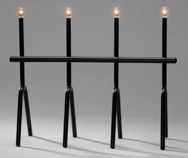 Konstsmide 3911-710TR Trad Saxony candle holder Warm white LED (monochrome) Black