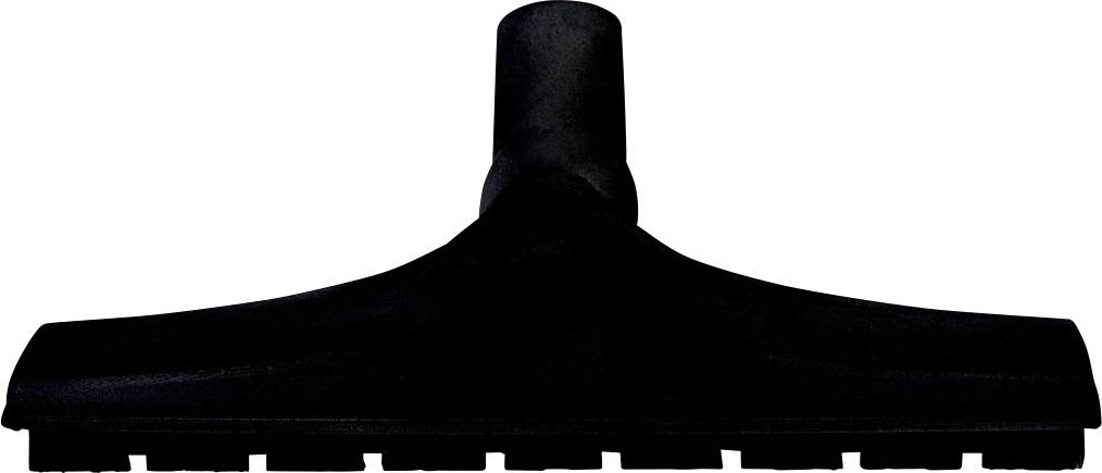 A black vacuum cleaner attachment with a wide nozzle.