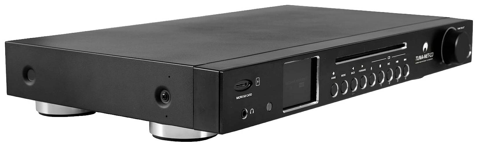 Omnitronic TUNA-NET-CD Internet radio CD player DAB+, Internet, FM CD, SD, Bluetooth, Wi-Fi, Internet radio Incl. remote control