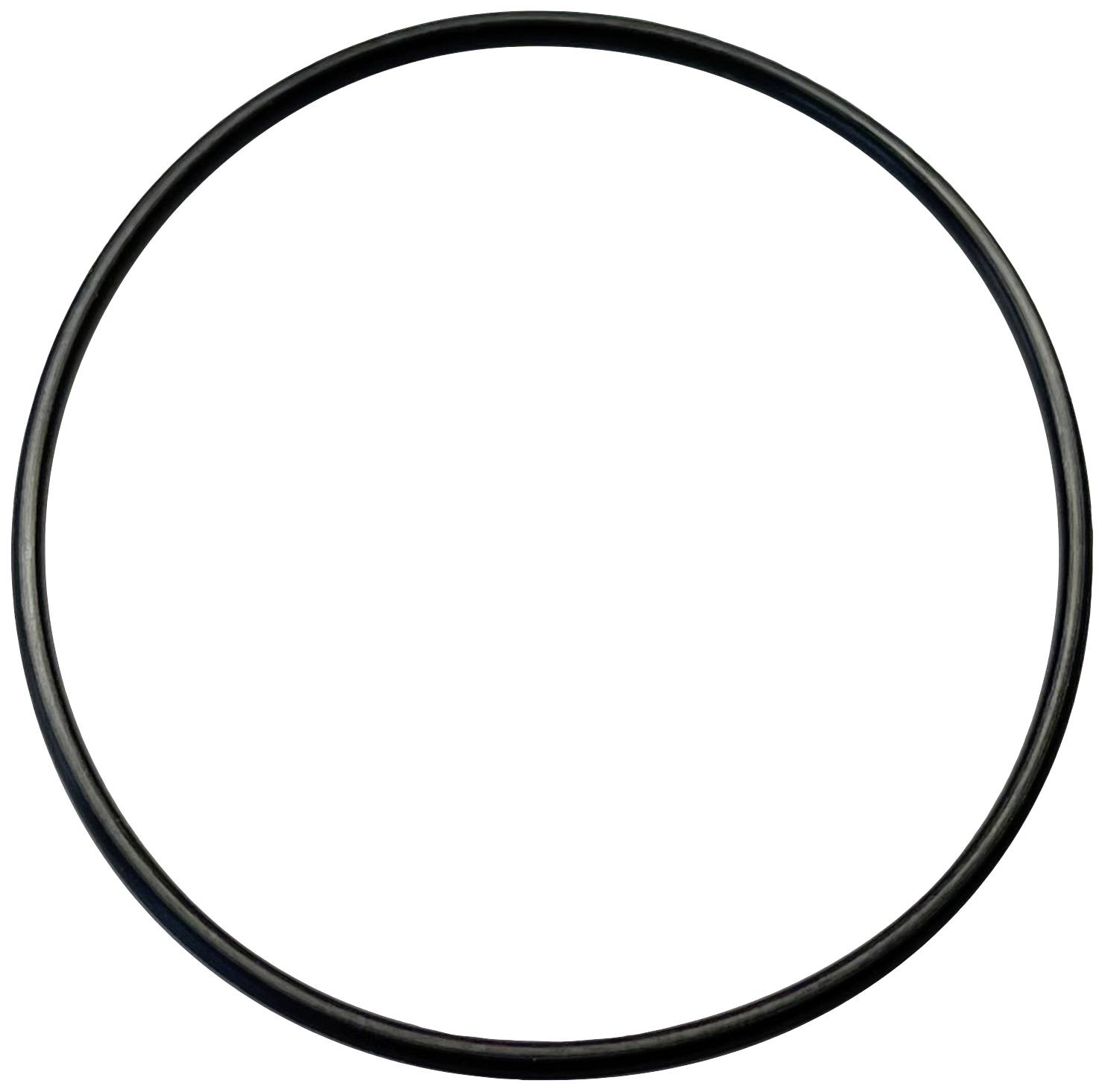 A black circle on a white background.
