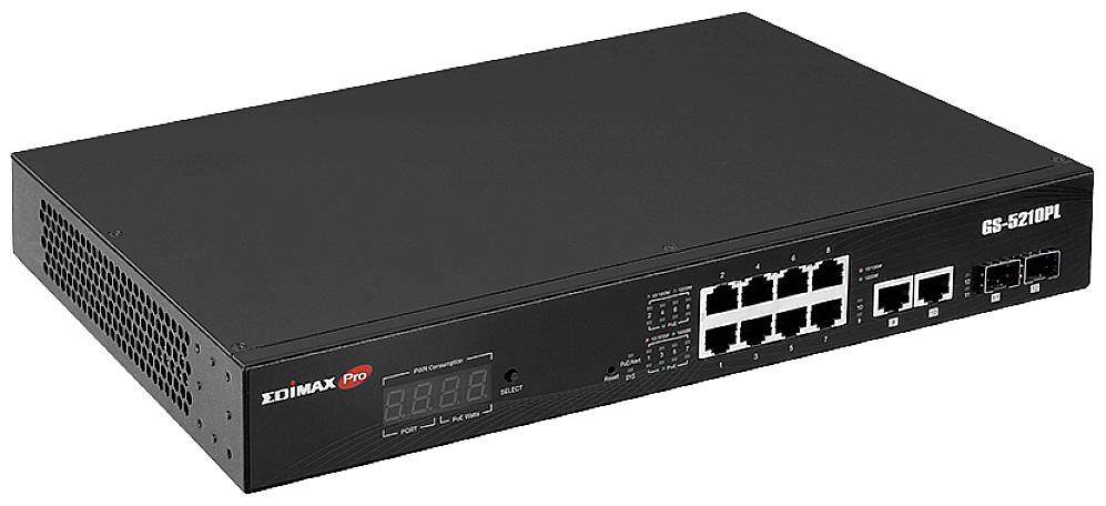 EDIMAX GS-5210PL Network switch 10 ports