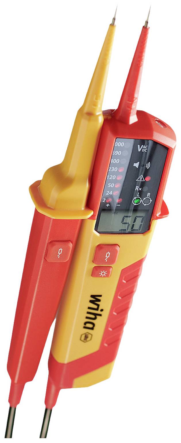 Wiha 45217 Voltage and continuity tester CAT III 1000 V, CAT IV 600 V LED, Acoustic