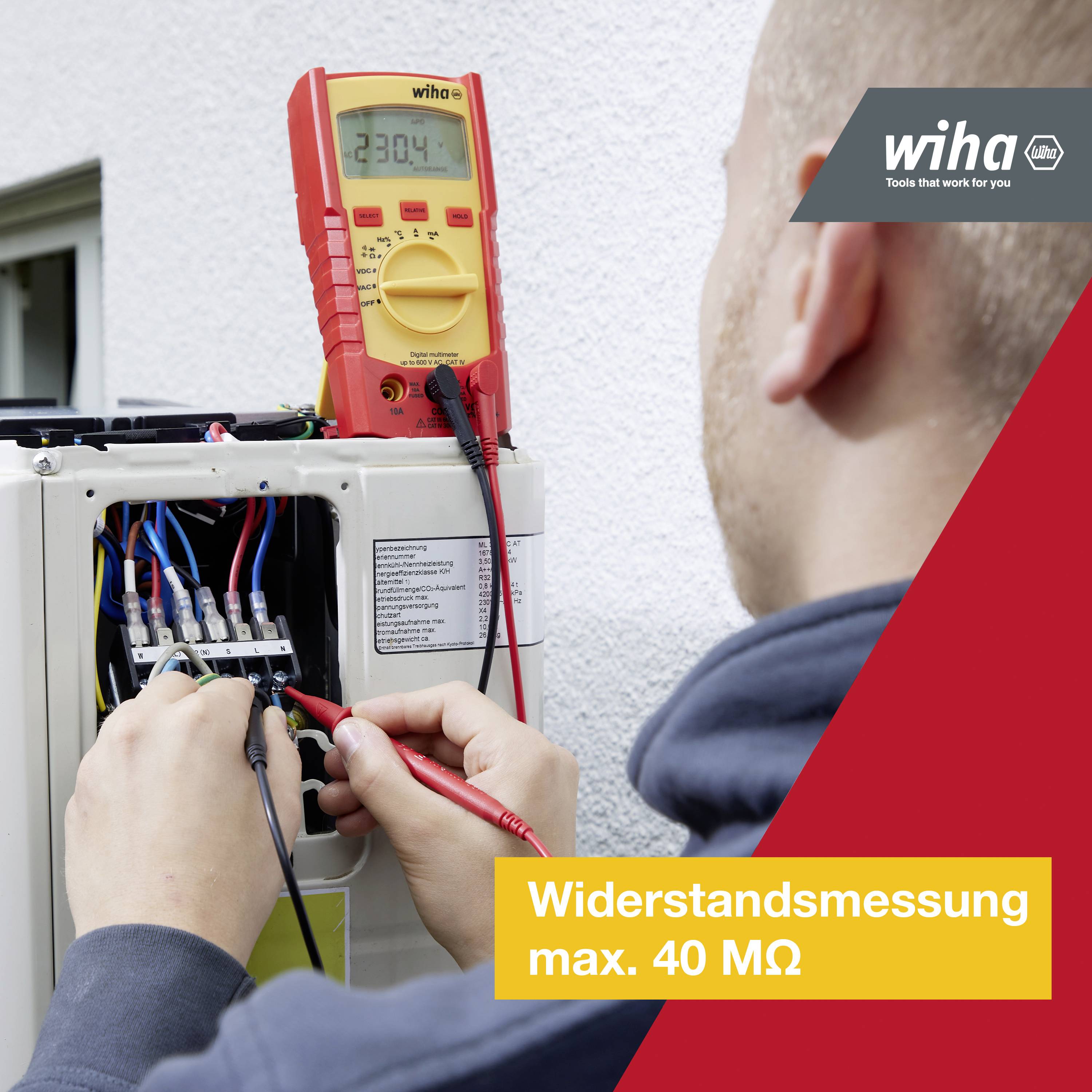 Wiha 45218 Handheld multimeter Digital CAT III 600 V, CAT IV 300 V