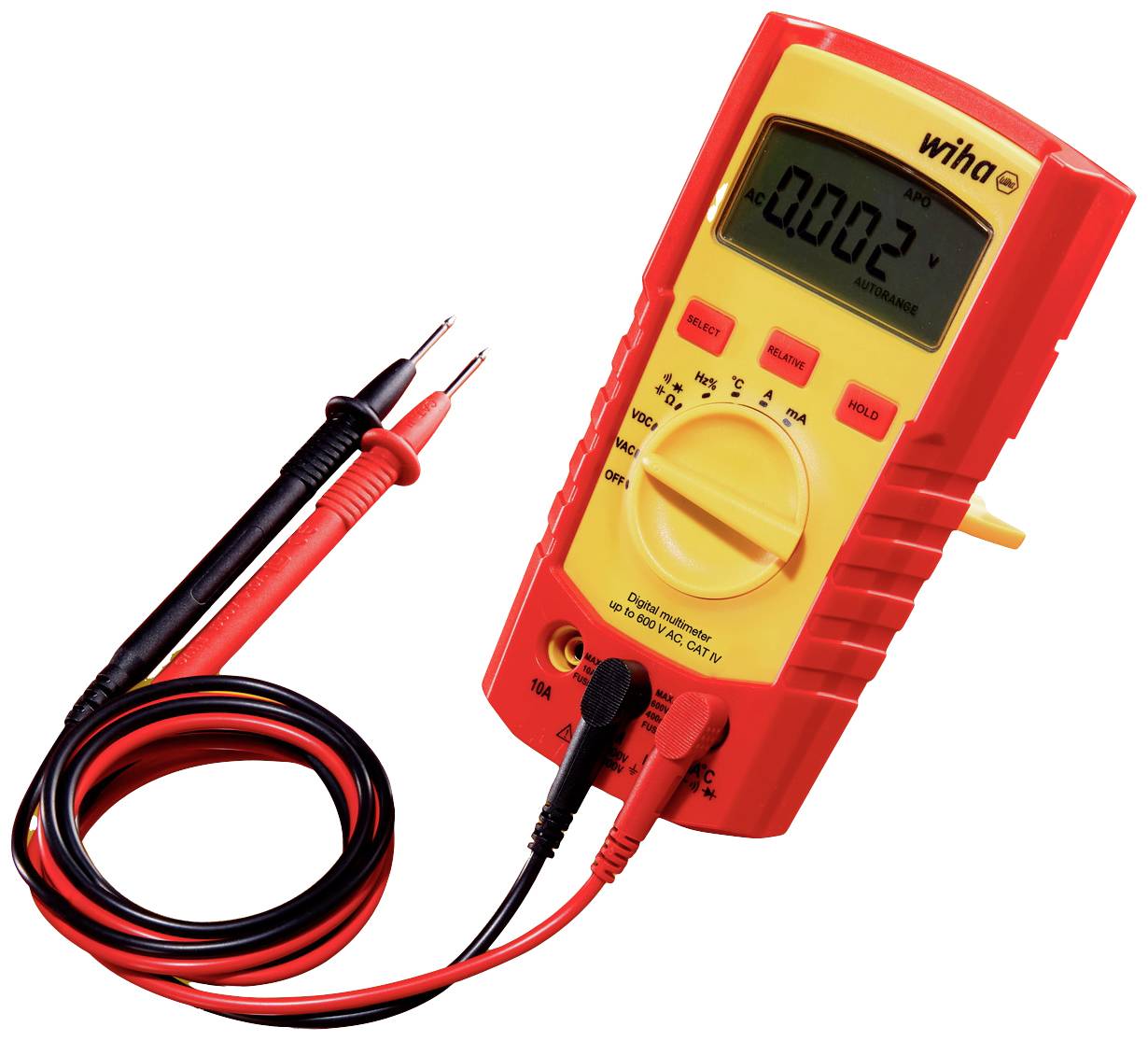 Wiha 45218 Handheld multimeter Digital CAT III 600 V, CAT IV 300 V