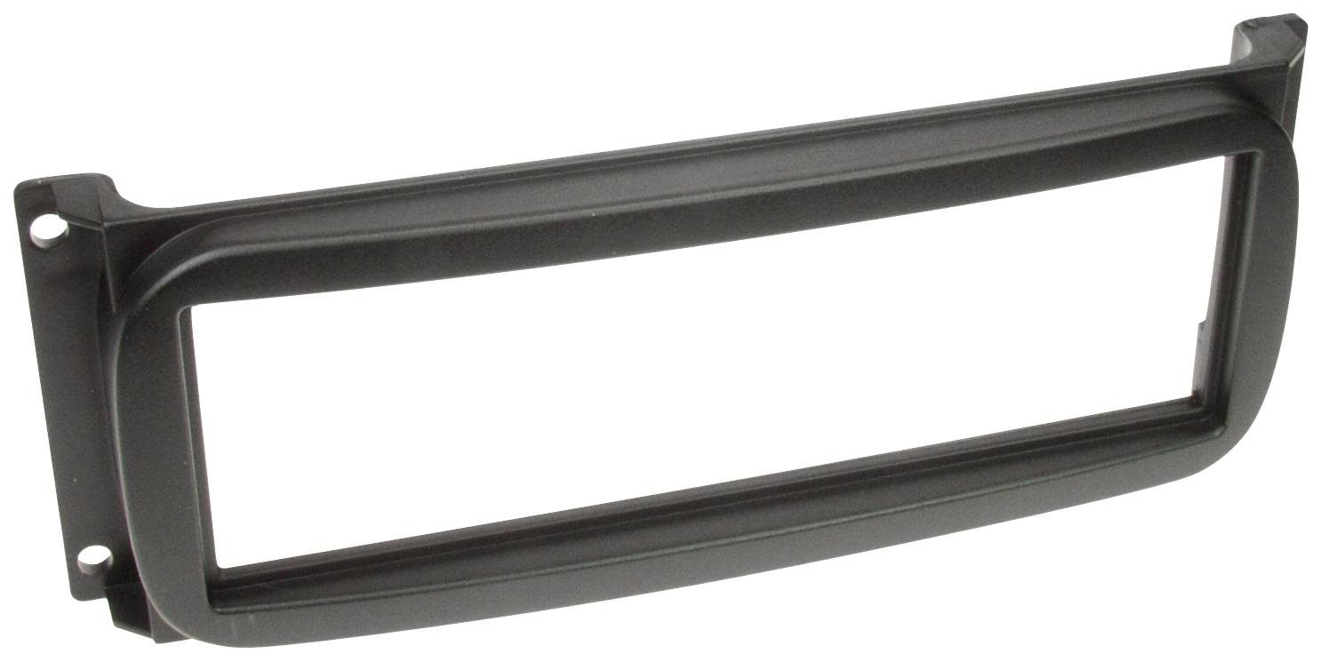 A rectangular black plastic frame with rounded corners, likely designed for installation within a vehicle's interior.