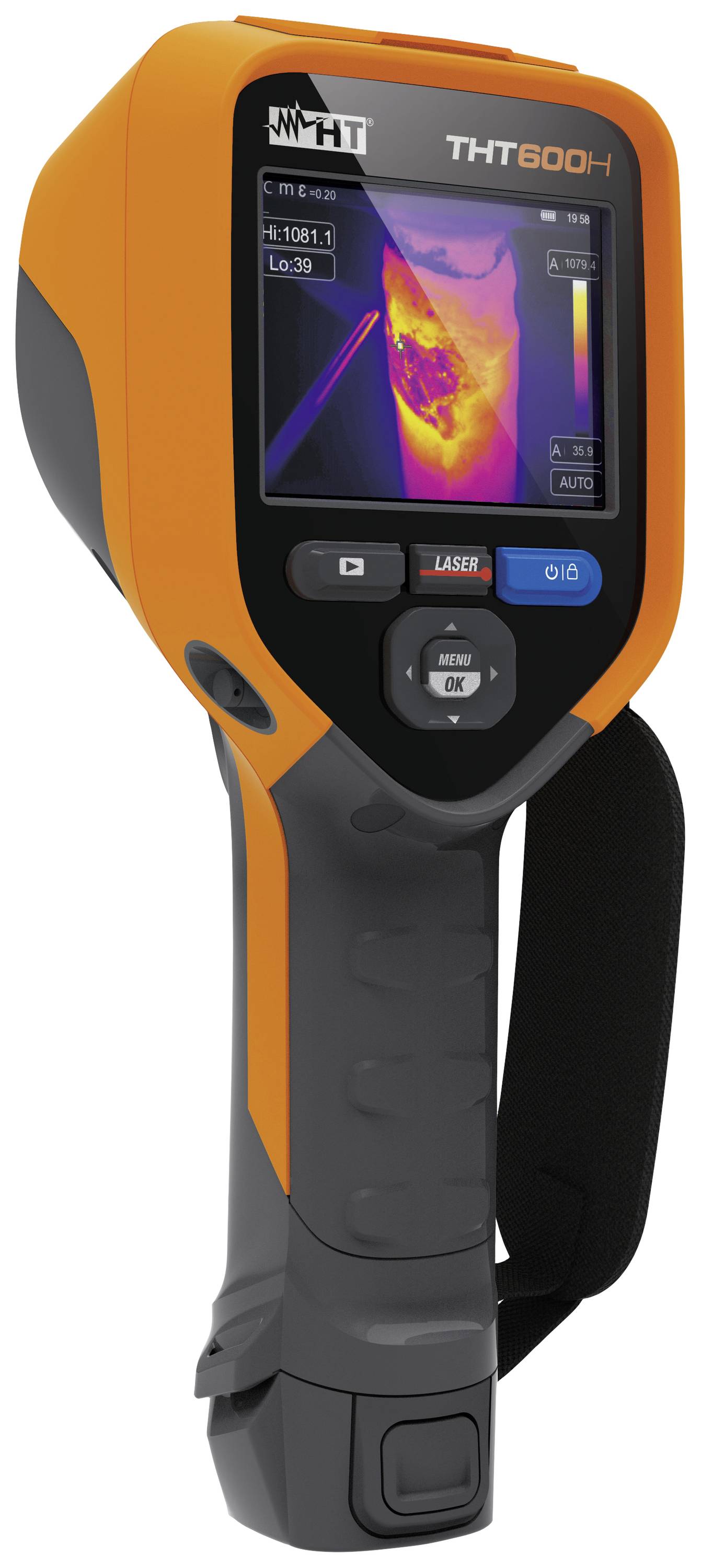 HT Instruments THT600H IR camera -20 up to +1200 °C 50 Hz Built-in digital camera, Wi-Fi, Touchscreen