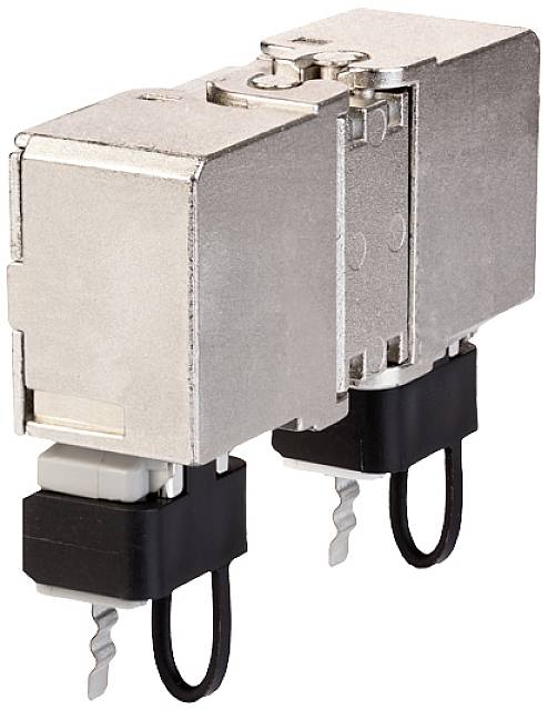 Metz Connect RJ45 Networks Adapter CAT 7a [1x RJ45 socket - 1x RJ45 socket] Silver