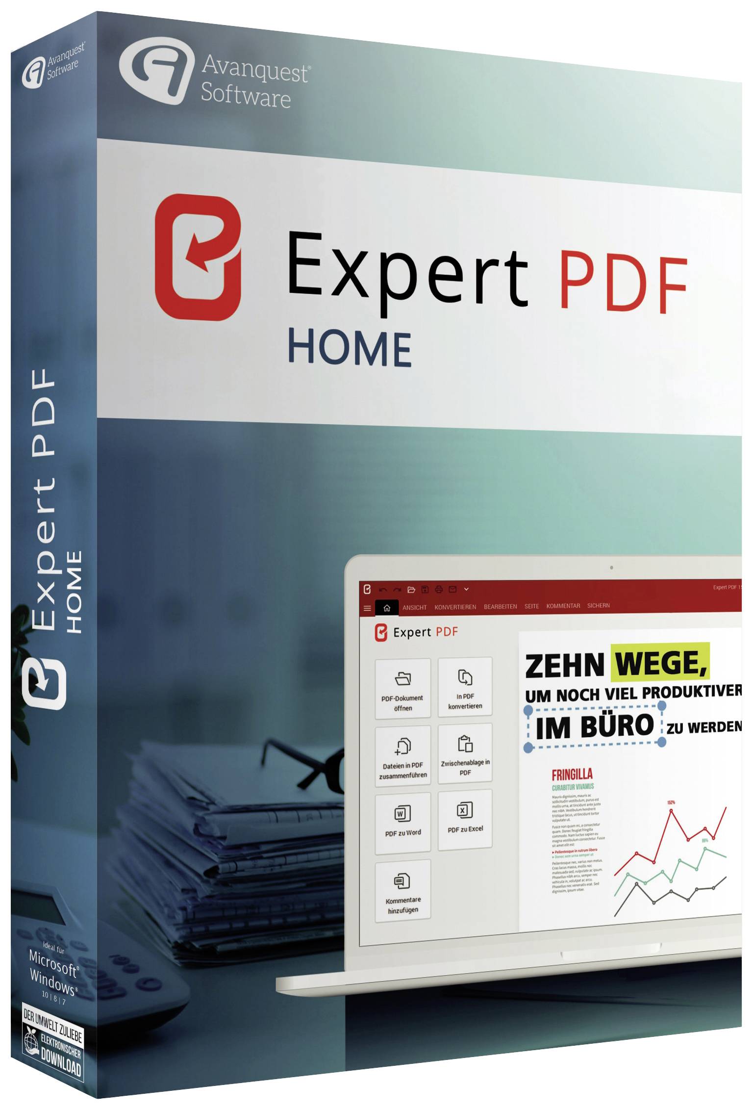Avanquest Expert PDF 15 Home (Code in a Box) Full version, 1 licence Windows PDF