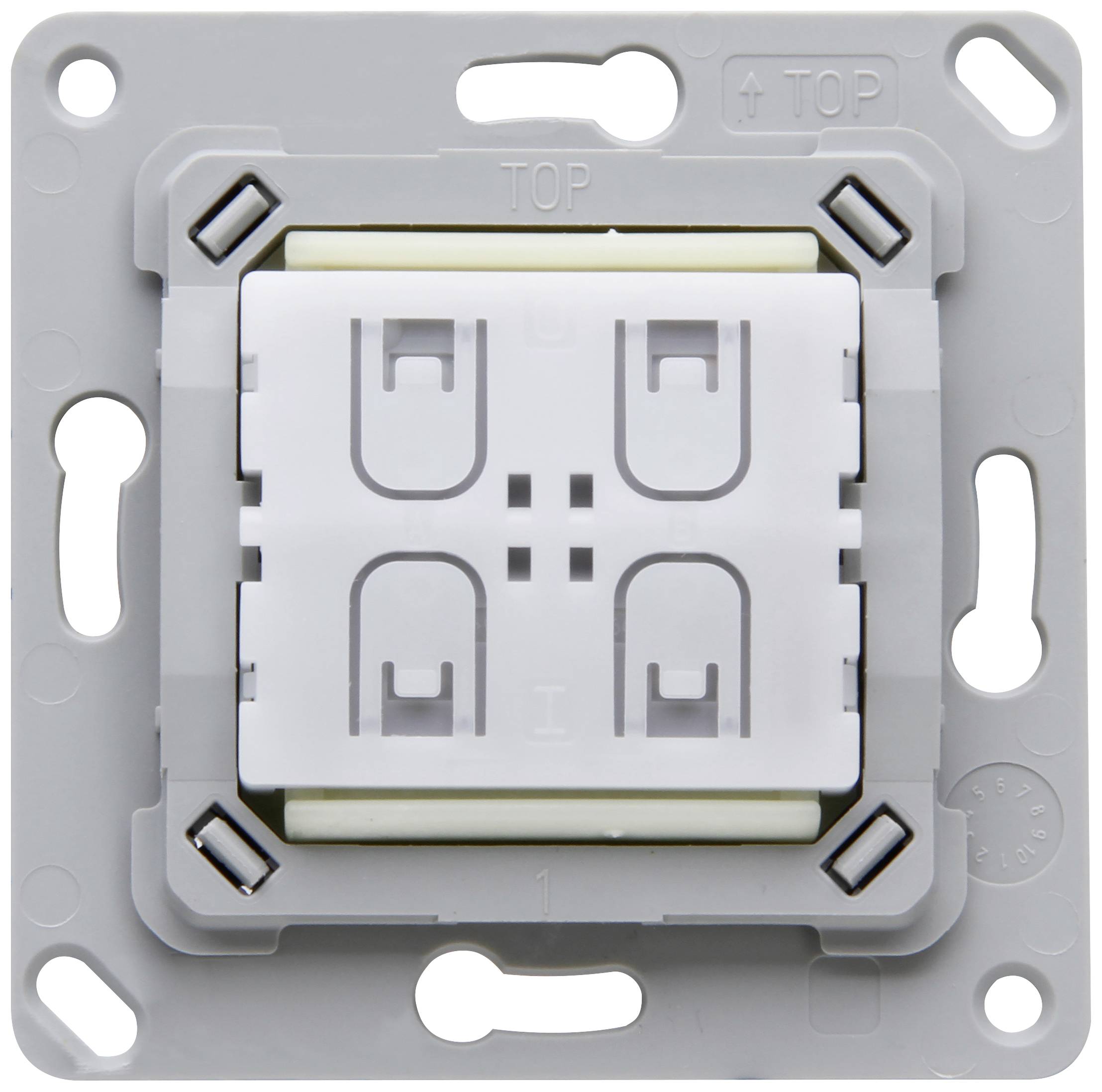 Blue-Control Wireless wall-mounted switch White