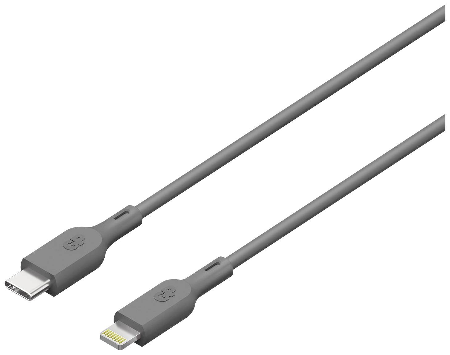 GP USB charging cable USB 2.0 USB-C® plug, Apple Lightning plug 1.00 m Grey GPCBCL1PGYUSB221