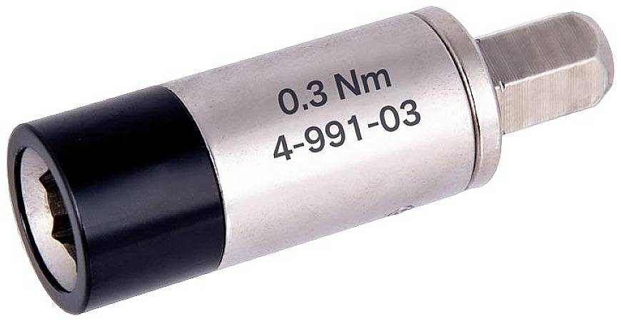 Metallschraubwerkzeug mit Markierung '0,3 Nm 4-991-03', geeignet für präzise Schraubarbeiten.
