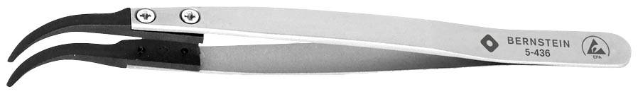 Bernstein Tools for Electronics 5-436 Universal tweezers 82 CV Pointed, curved 125 mm