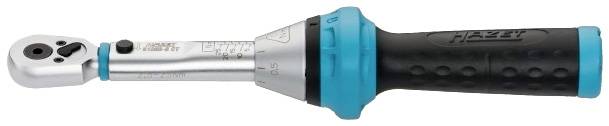 Torque wrench with a black handle and blue ring, suitable for precise tightening of screws in workshop environments.