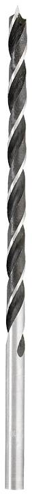A silver-coloured drill bit with spiral grooves, suitable for drilling into metal or wood.