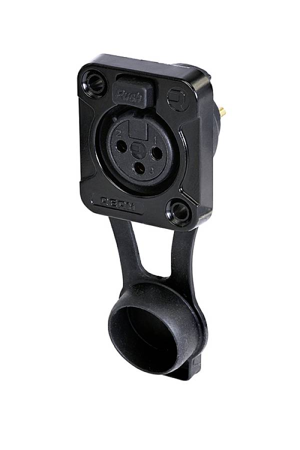 Rean AV RRX3F-Z-002-1 XLR connector Socket, built-in Number of pins: 3 1 pc(s)