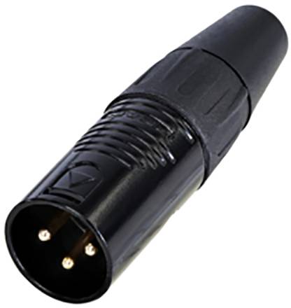 Rean AV RC3M-B XLR connector Plug, straight Number of pins: 3