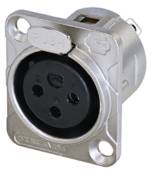 Rean AV RC3FDL XLR connector Socket, built-in Number of pins: 3