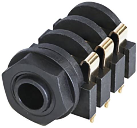 Rean AV NYS216G 6.35 mm audio jack Socket Number of pins: 3